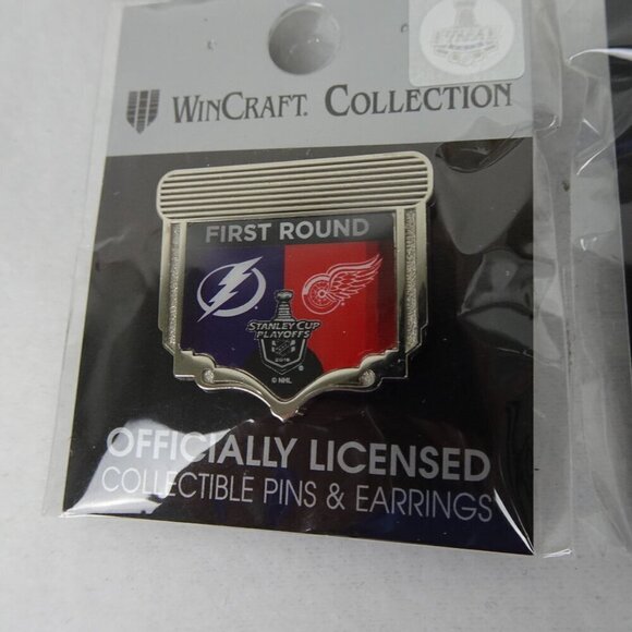 4 TAMPA BAY LIGHTNING & Hockey Lapel Pins NHL Tie Tack 2016 2018 - Picture 7 of 11